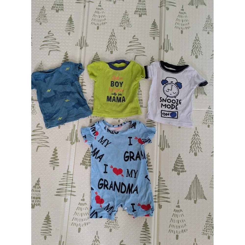Baby Boy Clothes Size 12 Months Bundle Clothing 16 pcs Graphic Outfits & Shorts